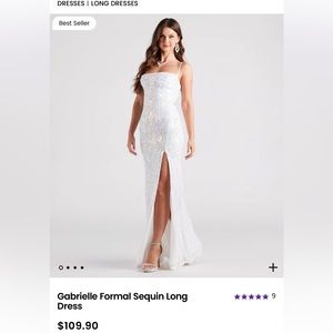 Selling my 2023 prom dress only worn once for 2 hours!